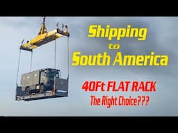 SHIPPING Overland Vehicle from GERMANY to CHILE ►| 40FT FLAT RACK Container