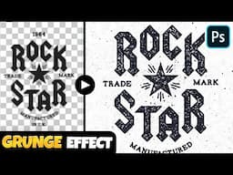 1-CLICK Grunge Stamp Effect Photoshop Tutorial! (EASY)