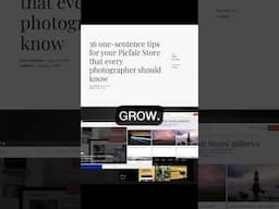 36 one-sentence tips for your Picfair Store that every photographer should know