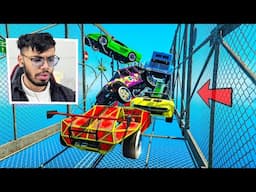 2 in 1 Cars vs Cars Challenge 888.888% People Rage Quit This Race in GTA 5!