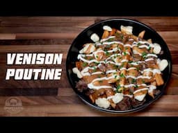 Beer-Braised Venison Poutine - Fries with Brown Gravy & Cheese Curds Recipe