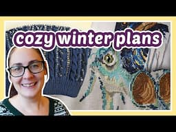 Winter Craft Plans - cross stitch, knitting & more!