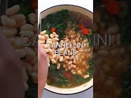 HEARTY Tuscan White Bean Soup #recipe #howtomakesoupathome #food