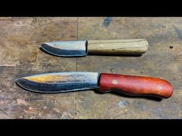 Making 2 BEAUTIFUL Survival Knives from Scratch