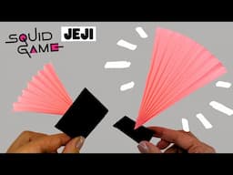 Jeji origami ONLY PAPER, how to make jegi SQUID GAME