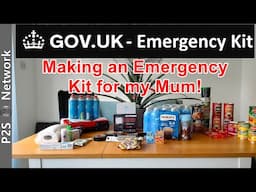 Preppers short term survival kit for my MUM based on the UK Gov | Preppers shelter at home kit|