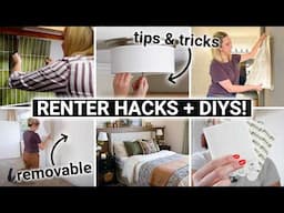 20 BEST DIYs & hacks for your apartment! ✨ Renter-friendly Ideas