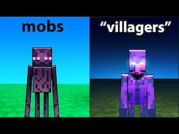 I Turned All Mobs Into Villagers In Minecraft!