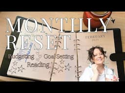 Monthly RESET & BUDGET With Me | February 2025 | Single Mum| Money, Books & Goal Setting