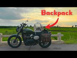 My "backpack" is kinda cute丨Triumph Scrambler 900 Original Exhaust Sound