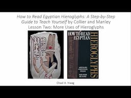 How to Read Egyptian Hieroglyphs Lesson 2 Two and Three Consonant Signs