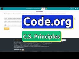 Code.org Lesson 4.2 Routers and Redundancy | Tutorial with Answers | Unit 2 C.S. Principles