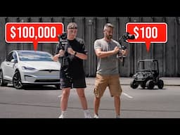 $100,000 Tesla vs $100 Toy | Cinematic Car Challenge