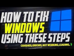 🔧 How To FIX almost ANY Windows PC issue with these simple features and commands!