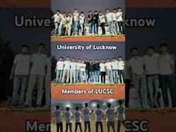 Members of LUCSC | University of Lucknow | Sanskriti surbhi 2024 | #shorts #ytshorts