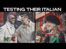 Black American Tests Their Italian in NYC's Little Italy!