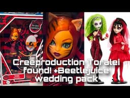 MONSTER HIGH NEWS! Creeproduction Toralei revealed! +Skullector Beetlejuice v2 stock photos