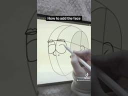 How to add the face to the loomis method // Easy step by step