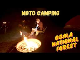 Solo Motorcycle Camping - Solo Moto Camping Ocala National Forest