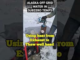 ALASKA OFF GRID WATER IN SUBZERO TEMPS...! Heating  hack #diy #alaskalife #alaskaliving