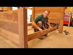 Ancient Timber into a New Bed Frame - STUNNING