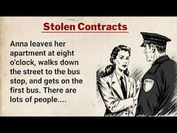 English Listening Practice Level 4 ⭐ English Story - The Stolen Contracts