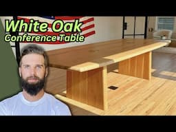 How to Build a White Oak Conference Table! High End Furniture with Skilled Carpentry and Joinery