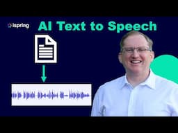 Automate Course Narration with iSpring AI Text to Speech Feature