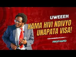 KAMA HIVI NDIVYO UNAPATA VISA! | PROF HAMO