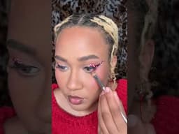 Candy Cane Inspired Eye Look