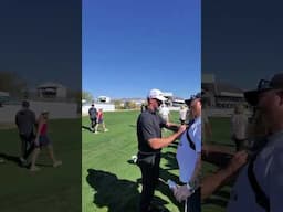 Aaron Rodgers out on the course!