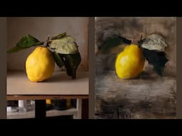 Firday Live: Painting a Quince in Oils Part Two