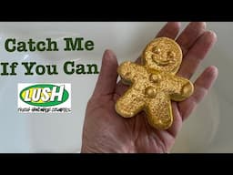 Lush 'Catch Me If You Can' Christmas 2024 Bath Bomb Tub Demo