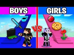 Boy vs Girl Staircase Challenge in Minecraft!