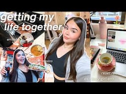 GETTING MY LIFE TOGETHER: productive reset vlog, motivating & getting stuff done!