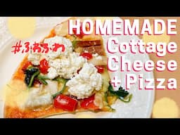 Make Cottage Cheese and Pizza At Home | Only Milk and Lemon!