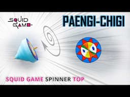 How to Make a Paper Paengi-Chigi Squid Game Spinner - DIY Squid Game Craft