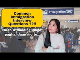 Most Common Questions Asked by Philippine Immigration officers + Tips #philippineimmigration