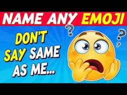 Avoid Saying the Same as Me… EMOJI Challenge 🚨