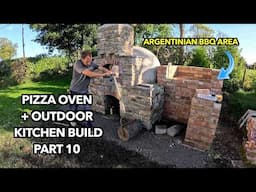 Pizza oven build part 10 - Argentinian BBQ brickwork