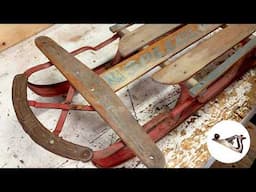 Vintage Sled Restoration for Holiday Decor by Fixing Furniture