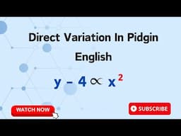 Direct Variation- Problem 1