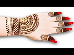 back hand simple mehndi design|new full hand jewellery Arabic mehndi design|Mehndi ka design