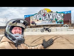 Riding dirt bikes at The Badlands Off Road Park in Attica Indiana