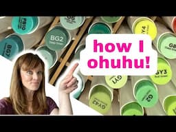 🎨 How I Swatch and Use the Ohuhu 120 Marker Set for Awesome Artworks!