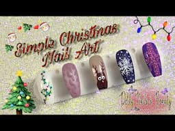 5 Simple Christmas Nail Art Designs How To