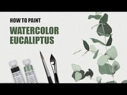 Eucaliptus Minimal Bookmark ✎ Live Painting Watercolour Illustration ✎ CurtisSheeran