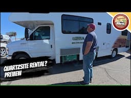 Renting an RV For Quartzsite Boondocking Preview