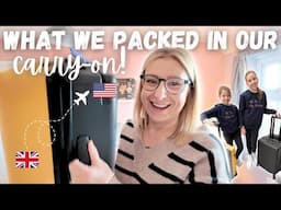 WHAT WE TAKE AS CARRY-ON BAGGAGE 🧳✈️ travelling long haul with children and a baby! AD