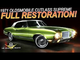 🏁 Restoring a 1971 Oldsmobile Cutlass Supreme Convertible Owned Over 50 Years!